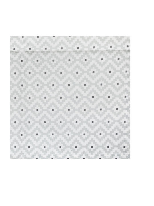 Atmosphera Etnik Kitchen Towel Made of 100% Cotton in White Colour 40x40cm 4 Pieces