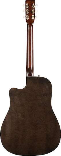 Art & Lutherie Полуакустичен Китара Americana Dreadnought CW Presys II Отрязана Черно / Бял