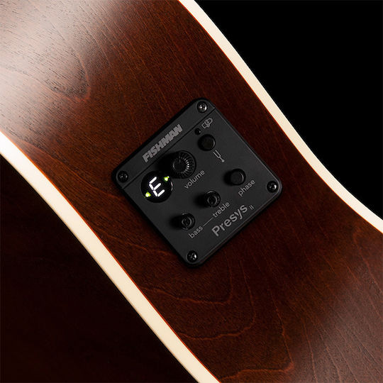 Art & Lutherie Полуакустичен Китара Americana Dreadnought CW Presys II Отрязана Черно / Бял