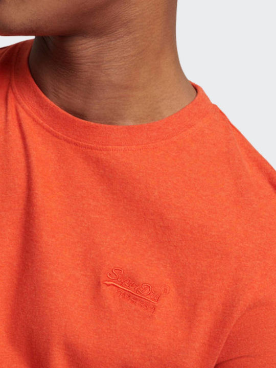 Embossed T-shirt Πορτοκαλί