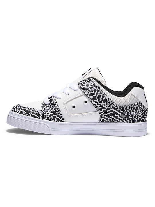 Kids Sneakers Pure Black / White Print