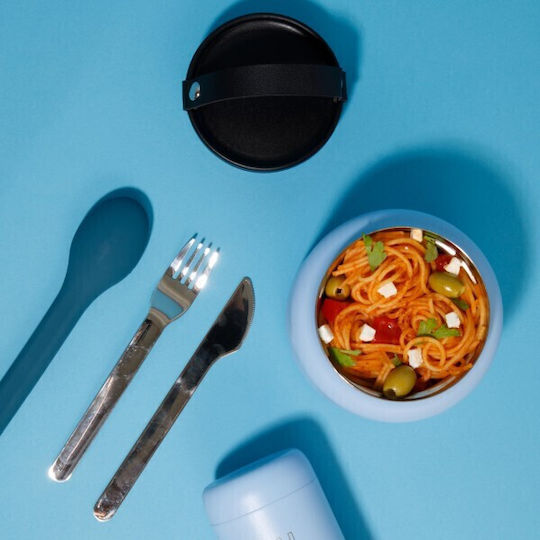 Yoko Design Play Δοχείο Φαγητού Inox Θερμός Μπλε 700ml