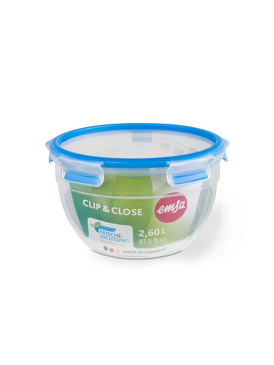Emsa Clip & Close Lunchbox Kunststoff Blau 2600ml 1Stück