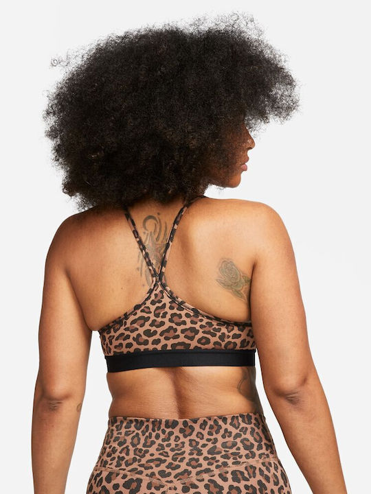 Nike Swoosh Women's Sports Bra without Padding Archaeo Brown