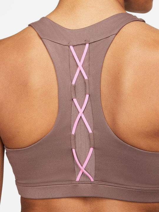Dri-Fit Swoosh Damen Sport-BH Plum Eclipse mit Futter