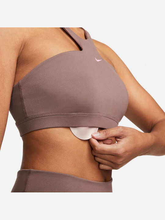 Dri-Fit Swoosh Damen Sport-BH Plum Eclipse mit Futter