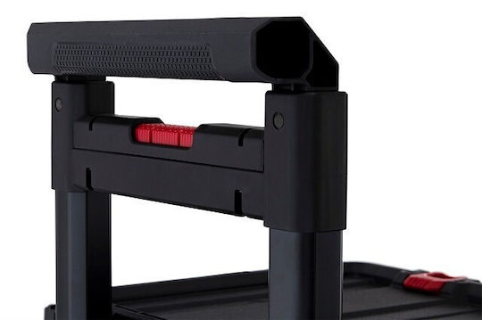 Keter Stack"N"Roll Tool Storage Plastic Wheeled Box W41.1xD55.5xH52.5cm 301416