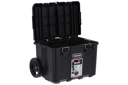 Keter Stack"N"Roll Tool Storage Plastic Wheeled Box W41.1xD55.5xH52.5cm 301416