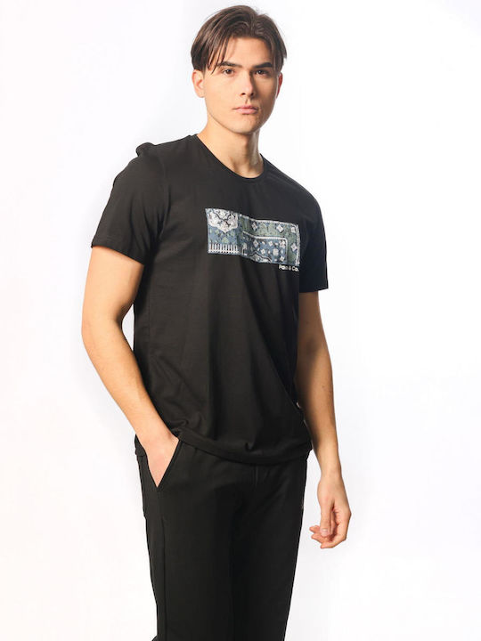 Paco & Co Men's Short Sleeve T-shirt Black