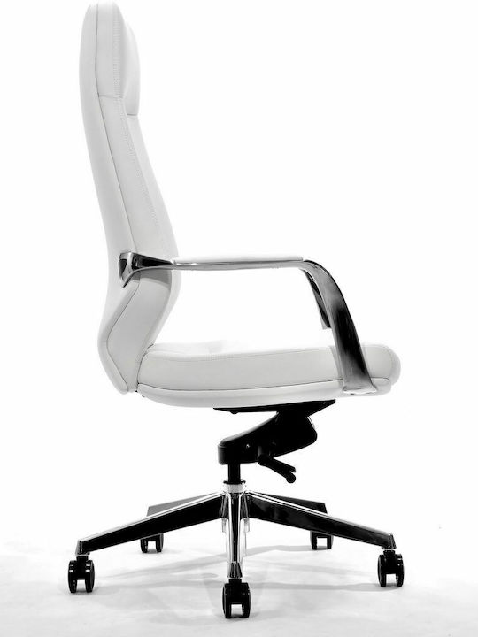 ΘΕΣΙΣ Elegant Καρέκλα Διευθυντική με Ανάκλιση White
