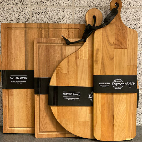 Xapron Επιφάνεια Κοπής Ξύλινη Μπεζ 45x32cm