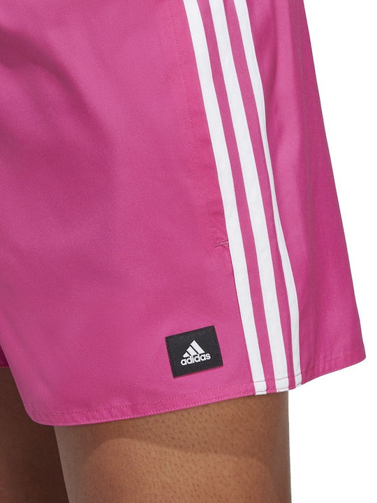3-Stripes CLX Costum De Baie Bărbați Pantaloni Scurți Fucsia
