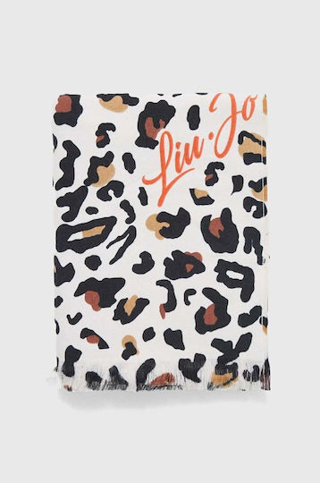 Liu Jo Animalier Cotton Leopard with Fringes 180x90cm