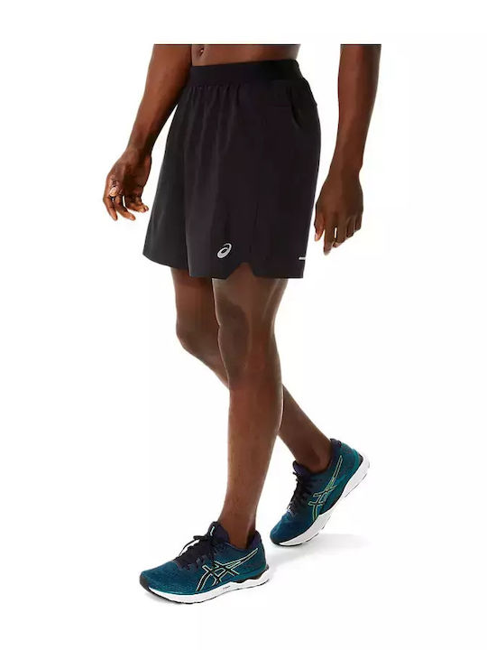 Road Sportliche Herrenshorts Schwarz