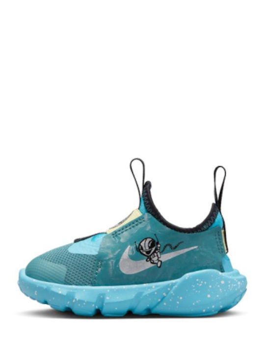 Flex Runner 2 Lil Kids Sports Shoes Running Slip-On Mineral Teal / Baltic Blue / Lemon Chiffon / Chrome