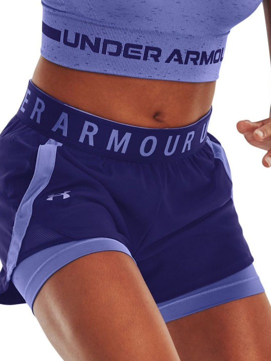 Play Up 2-in-1 Women's Sporty Shorts Purple