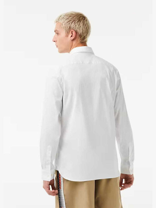 Lacoste Men's Shirt Long Sleeve White