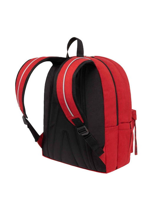 Polo Original Double Scarf School Bag Backpack Junior High-High School in Red color 2023