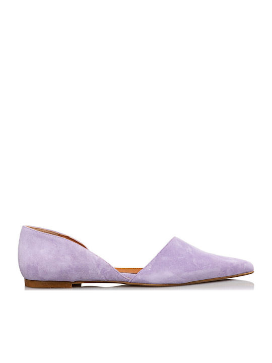 Envie Shoes Γυναικείες Μπαλαρίνες Μυτερές σε Μωβ Χρώμα Envie Shoes Γυναικείες Μπαλαρίνες Μυτερές σε Μωβ Χρώμα