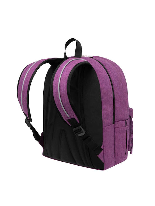 Polo Original Double Scarf School Bag Backpack Junior High-High School in Purple color 2023