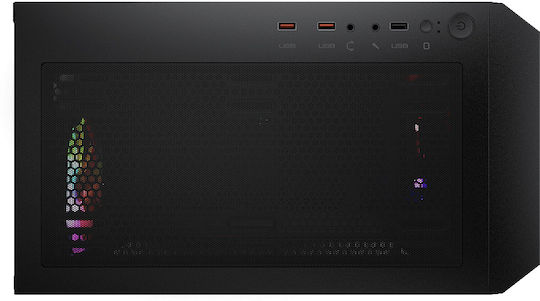 Cougar MX360 RGB Gaming Midi-Turm Computergehäuse mit Seitenfenster Schwarz