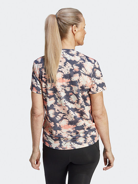 Adidas Own The Run Cooler Damen Sportlich T-shirt Schnell trocknend Mehrfarbig