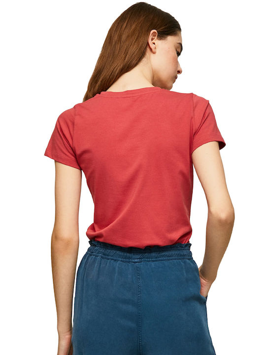 Pepe Jeans Nerea Damen T-Shirt Rot