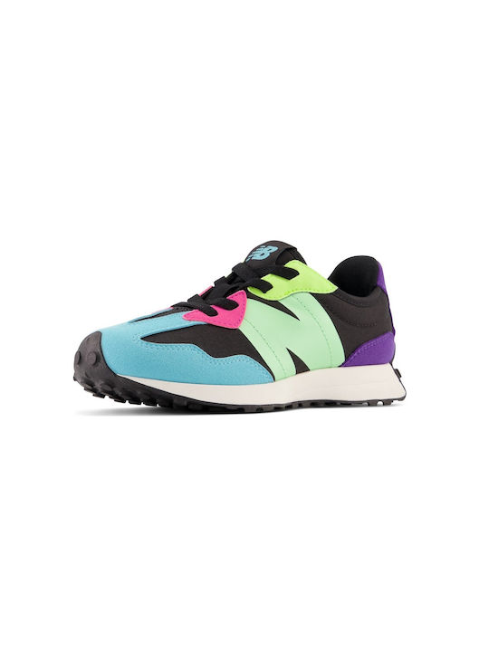 New Balance Παιδικά Sneakers 327 Bungee Lace για Κορίτσι Black / Prism Purple