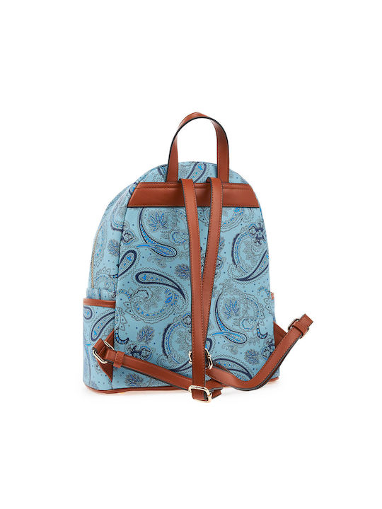 Verde Damen Tasche Rucksack Hellblau