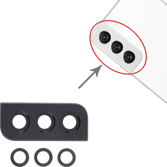 Τζαμάκι Κάμερας Frame Μαύρο για Galaxy S22 5G