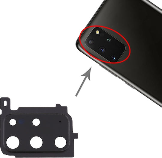 Стъклен Протектор за Камера 10pcs Черен за Galaxy S20+