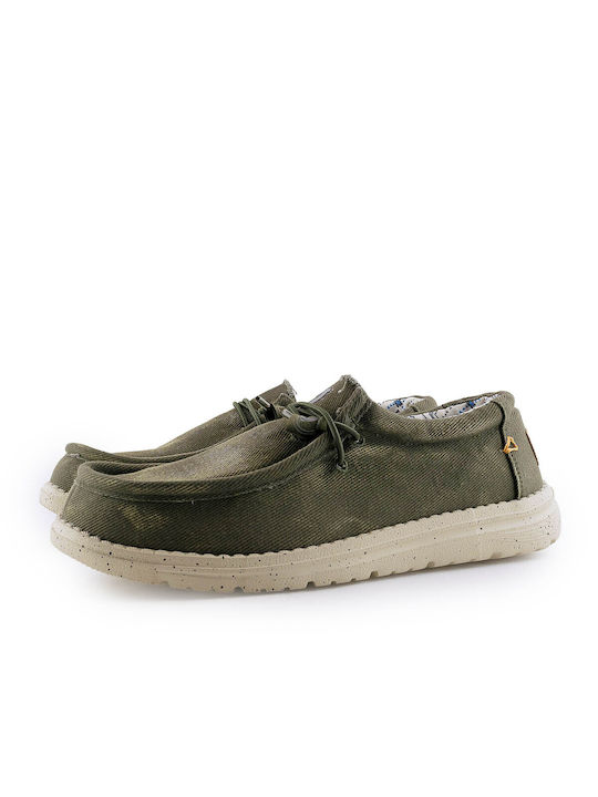 Adam's Shoes Men's Leather Moccasins Green