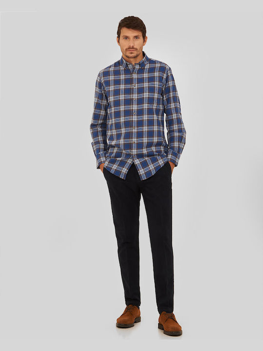 Button Down Comfort Fit Shirt in Blue Check Winfield Blue Check BUTTON - DOWN CHECK ALL DAY, CASUAL, BUSINESS