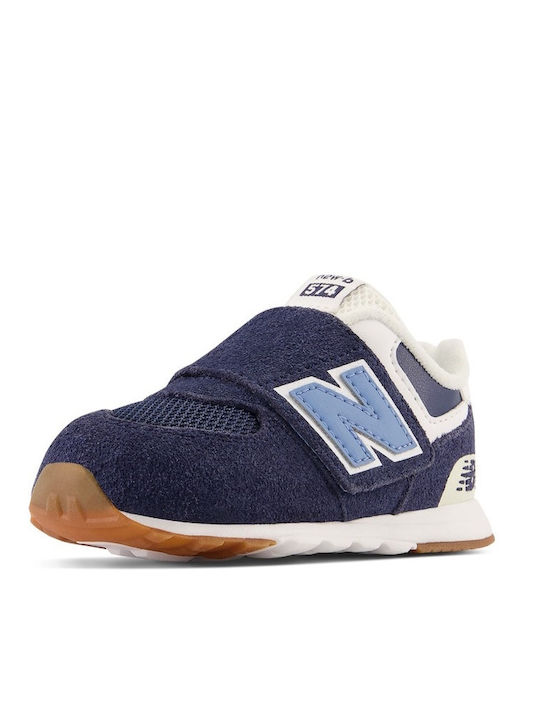 Kinder Sneakers mit Klettverschluss Marineblau