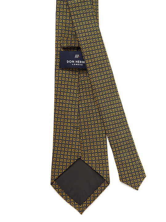 Twill Tie in Cyan Don Hering Olive SMALL PATTERN