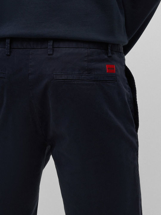 David222sd Men's Shorts Chino Dark Blue