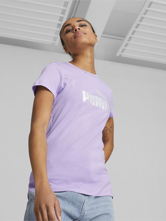 Puma Essentials+ Novashine Women's Athletic T-shirt Lilacc