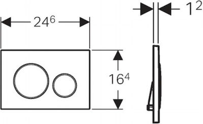 Geberit Flush Plate Dual Flush 115.127.11.1