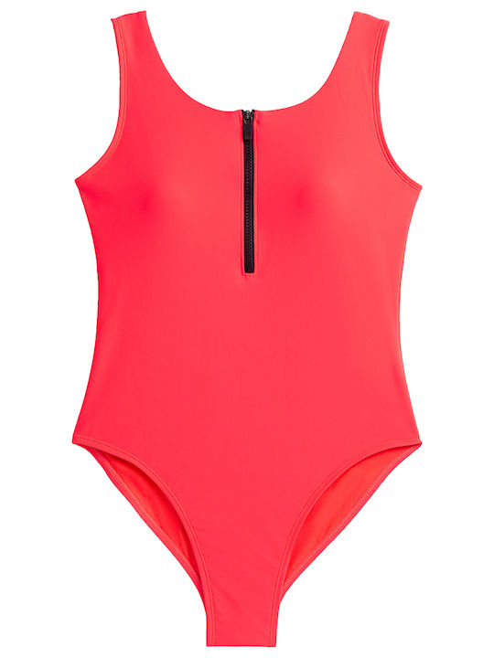 4F One-Piece Swimsuit Orange