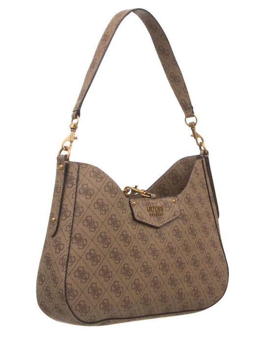 Guess Eco Brenton Women's Shoulder Bag Brown