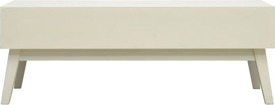 Rectangular Central Wooden Coffee Table with Drawers Gray M110xP50xH40cm