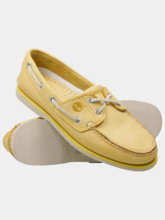 Timberland Ανδρικά Boat Shoes σε Κίτρινο Χρώμα