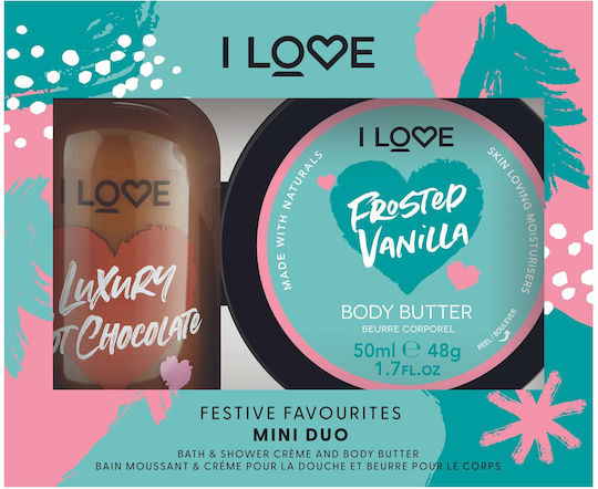 I Love Cosmetics Delicious Duo Festive Favourites Комплект за грижа за кожата за Хидратация & Почистване на тялото