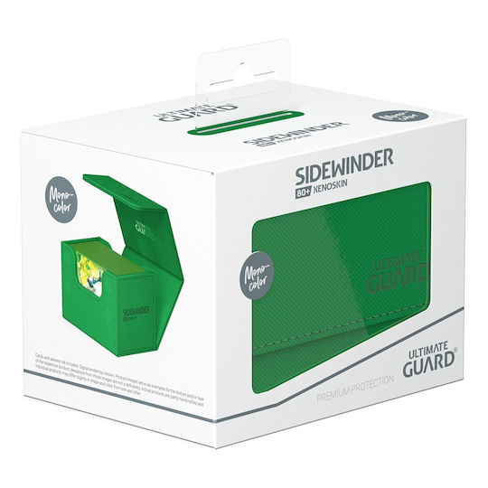 Ultimate Guard Sidewinder XenoSkin Monocolor Кутия за палубата 1pcs Зелен