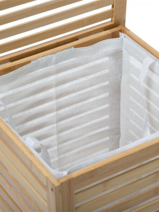 Pakketo Africa Laundry Basket Bamboo with Cap 40x38x58cm Brown