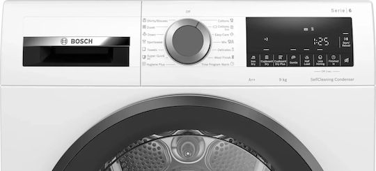 Bosch Serie 6 Στεγνωτήριο 9kg με Αντλία Θερμότητας