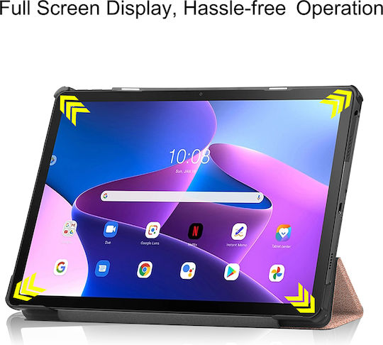 Sonique Flip Cover Dauerhafte Rose Gold Hülle für Lenovo Tab M10 Plus 10,6" 3. Generation