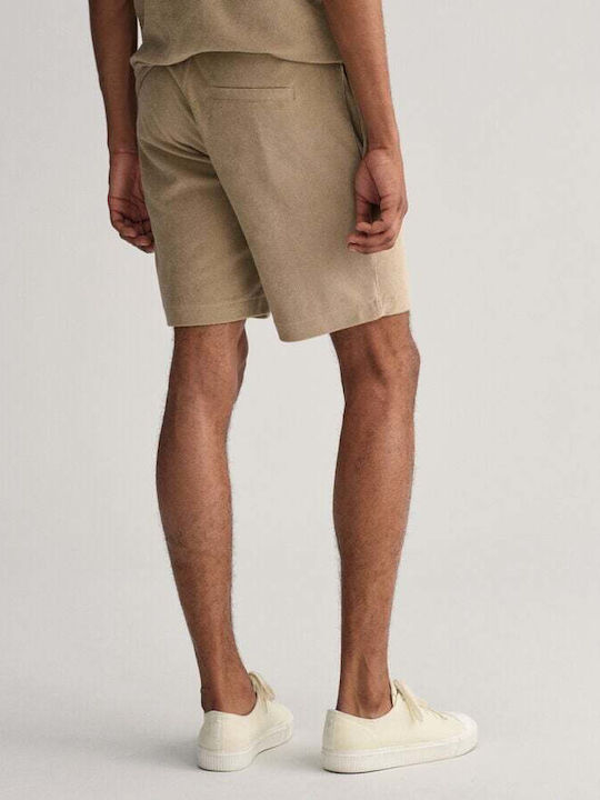 Gant Terry Cloth Αθλητική Ανδρική Βερμούδα Concrete Beige