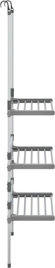 vidaXL Klappbarer Hängender Kleiderständer aus Aluminium 50x25cm