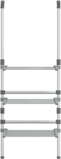 vidaXL Klappbarer Hängender Kleiderständer aus Aluminium 50x25cm